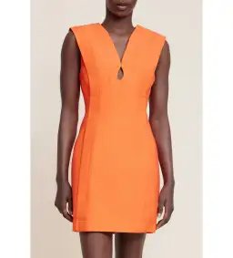 Acler Coolidge Mini Dress Orange Size 8 for rent on The Volte - image 1
