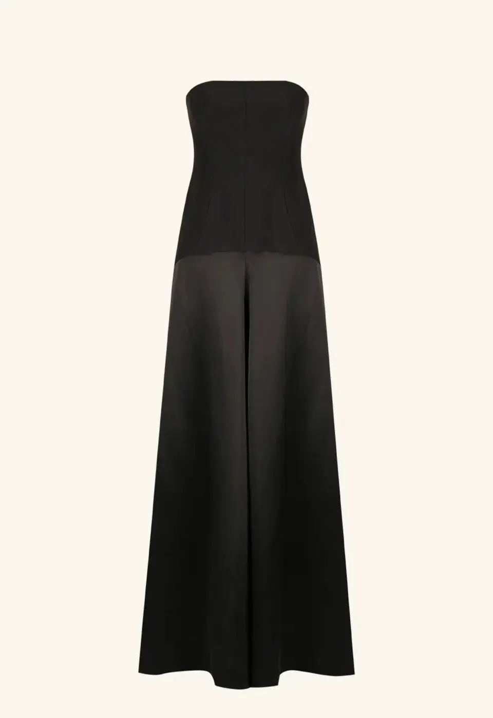 Shona Joy Adri Strapless Panelled Maxi Dress in Black Size 12 for rent on The Volte - main image