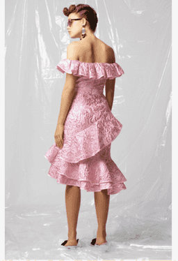 Nicola Finetti Fryda Dress Pink Size 6 for rent on The Volte - image 2