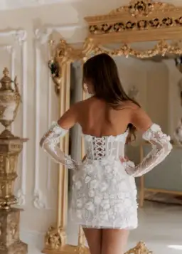 Rosie Etienne Isabelle Mini Dress White Size AU 8 for rent on The Volte - image 3