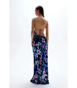 Cin Cin Swim Villa Cut-out Dress Hibiscus Purple Size AU 8 for rent on The Volte - image 3