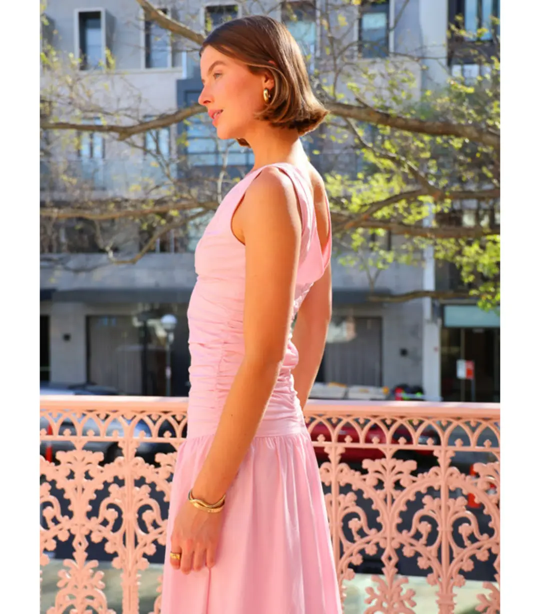 By Nicola Bowie Maxi Dress Marshmallow Size AU 16 for rent on The Volte - main image