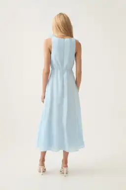 Aje Genisis Midi Dress Sea Breeze Size AU 10 for rent on The Volte - image 4