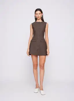 Anna Quan The Sofia Dress in Chocolate Size AU 6 for rent on The Volte - image 2