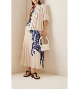 Alemais Rider Pleated Blouse and Skirt Print Size AU 12 for rent on The Volte - image 2