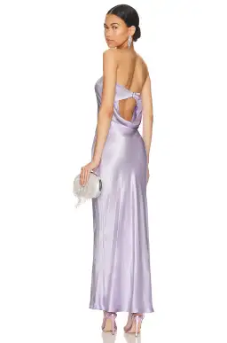 Bec & Bridge Moon Dance Strapless Dress Lilac Size 8 for rent on The Volte - image 3