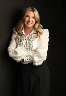 Zimmermann Long Sleeve Tuxedo Ruffle Blouse White Size 1 / AU 10 for rent on The Volte - image 1