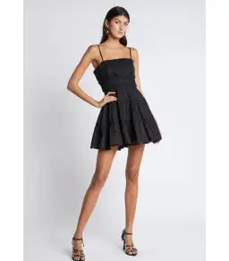 Aje Breathless Mini Dress Black Size AU 8 for rent on The Volte - image 1