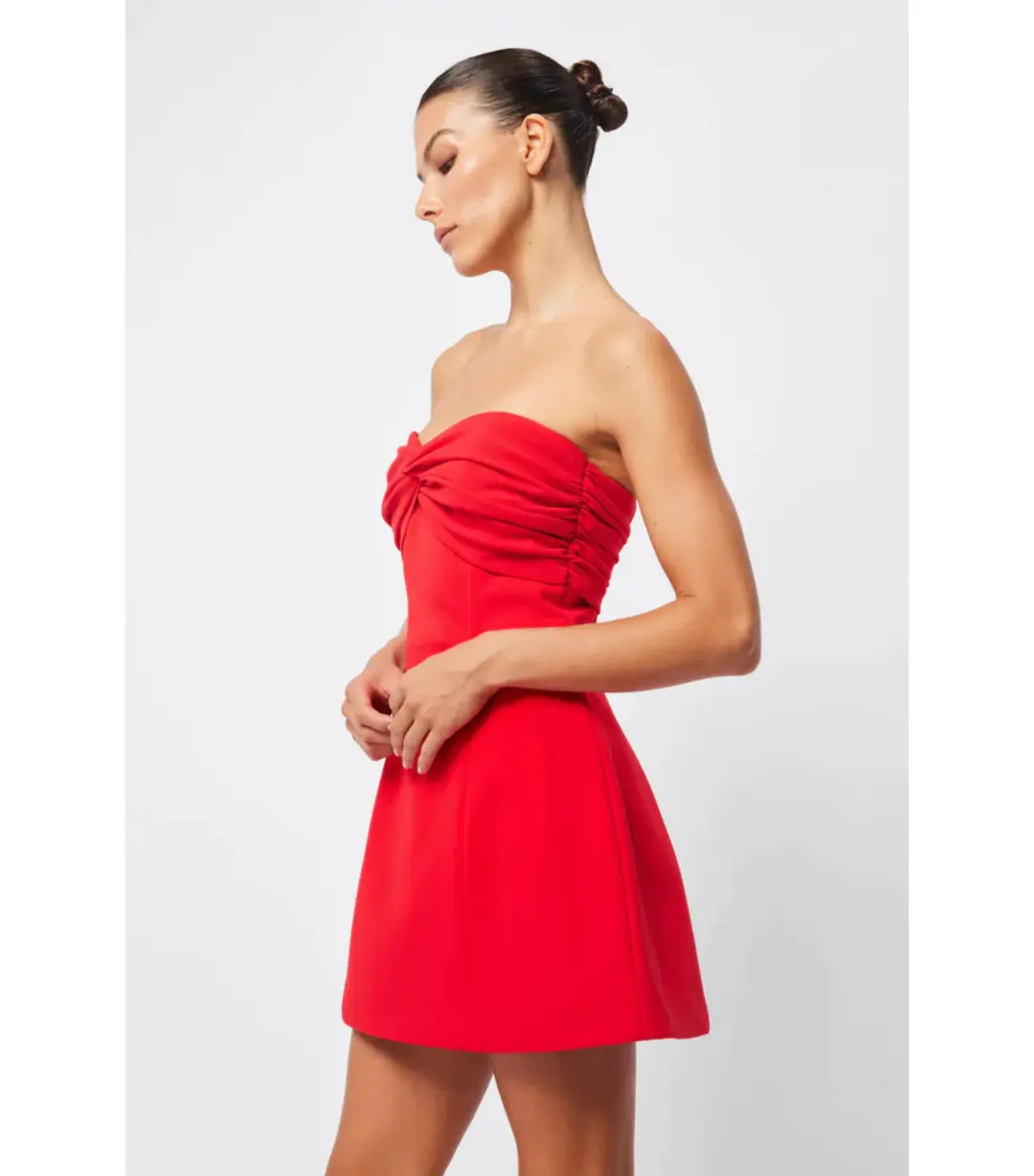 Mossman Bitter Mini Dress Red Size AU 10 for rent on The Volte - main image