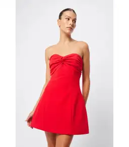 Mossman Bitter Mini Dress Red Size AU 10 for rent on The Volte - image 2