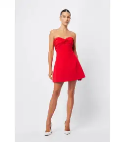 Mossman Bitter Mini Dress Red Size AU 10 for rent on The Volte - image 1