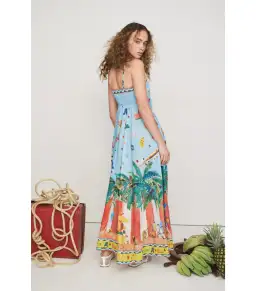 Alemais All Aboard Dress Blue Print Size AU 10 for rent on The Volte - image 3