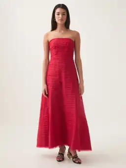 Aje Soundscape Maxi Dress in Scarlet Red Size 6 for rent on The Volte - image 1