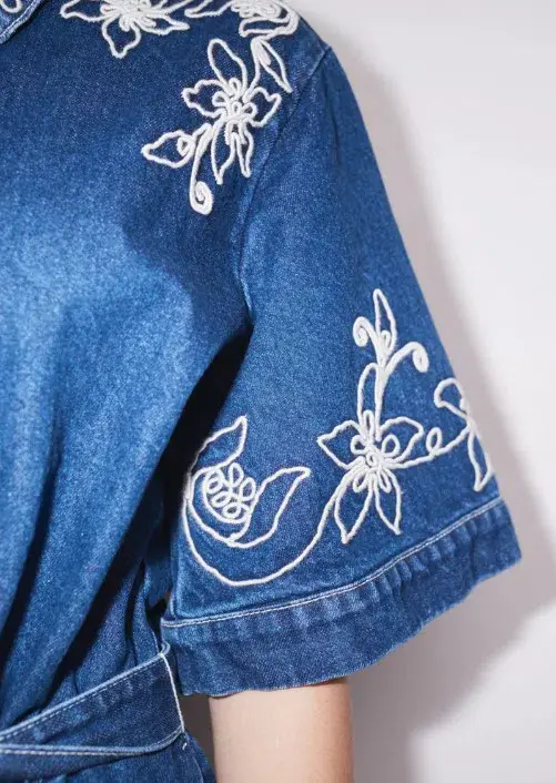 Alémais Carmen Mini Dress Blue Size AU 16 for rent on The Volte - main image