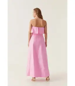 Aje Shallows Strapless Gown Pink Size AU 10 for rent on The Volte - image 3