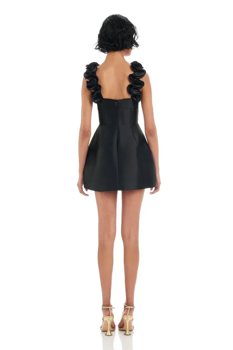 Eliya The Label Taria Mini Dress Black Size S / AU 8 for rent on The Volte - main image