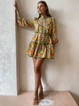 Alemais Cabana Mini Dress in Multi Size 6 for rent on The Volte - image 2