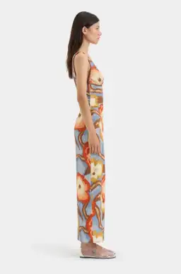 Sir The Label Avery V Neck Midi Dress in Multi Floral Size 1 / AU 8 for rent on The Volte - image 3