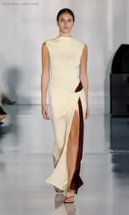 Bec and Bridge Greta Twist Maxi Dress in Butter AU 10 for rent on The Volte - image 2