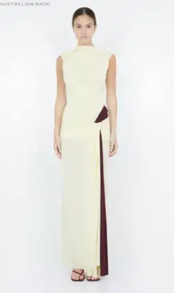 Bec and Bridge Greta Twist Maxi Dress in Butter AU 10 for rent on The Volte - image 1