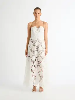 Sheike Ella Lace Maxi Dress White Size 10 for rent on The Volte - image 1