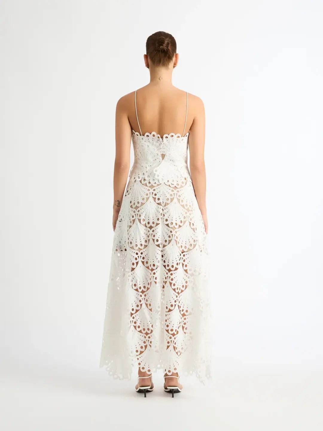 Sheike Ella Lace Maxi Dress White Size 10 for rent on The Volte - main image