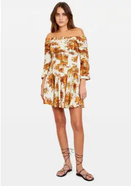 Alémais Derby Off-Shoulder Mini Floral Size AU 12