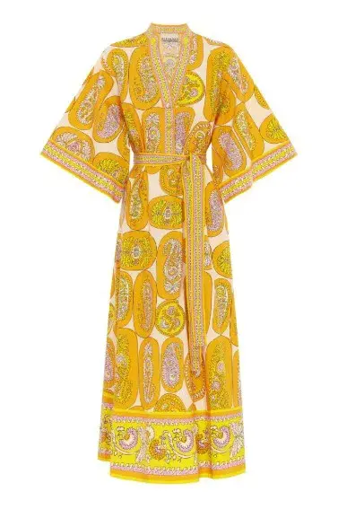 Alémais Diana Midi Yellow Size AU 16 for rent on The Volte - main image