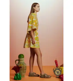 Alémais Diana Mini Dress Yellow Size AU 16 for rent on The Volte - image 2