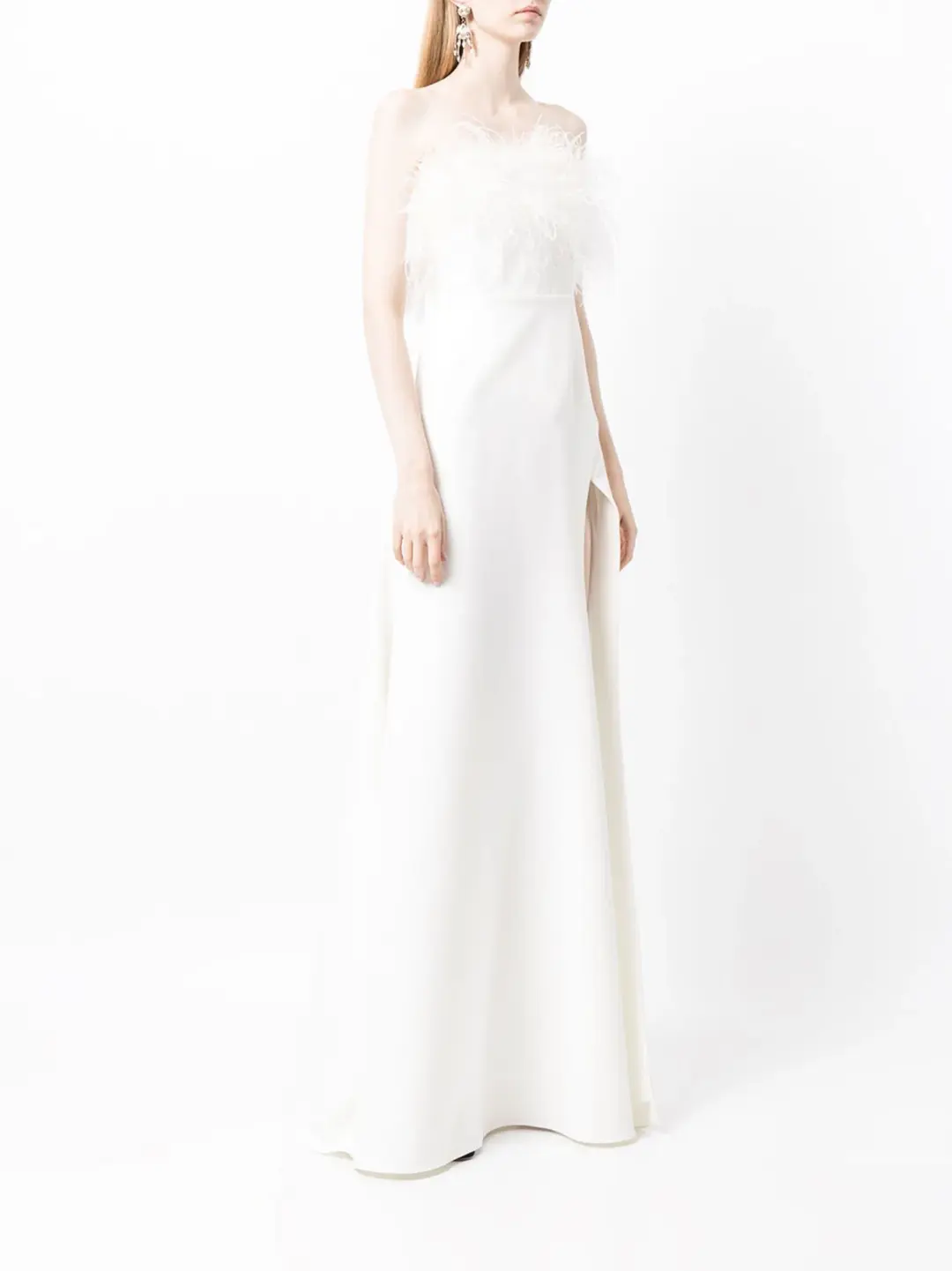 Rachel Gilbert Linc Gown Ivory AU Size 12 for rent on The Volte - main image