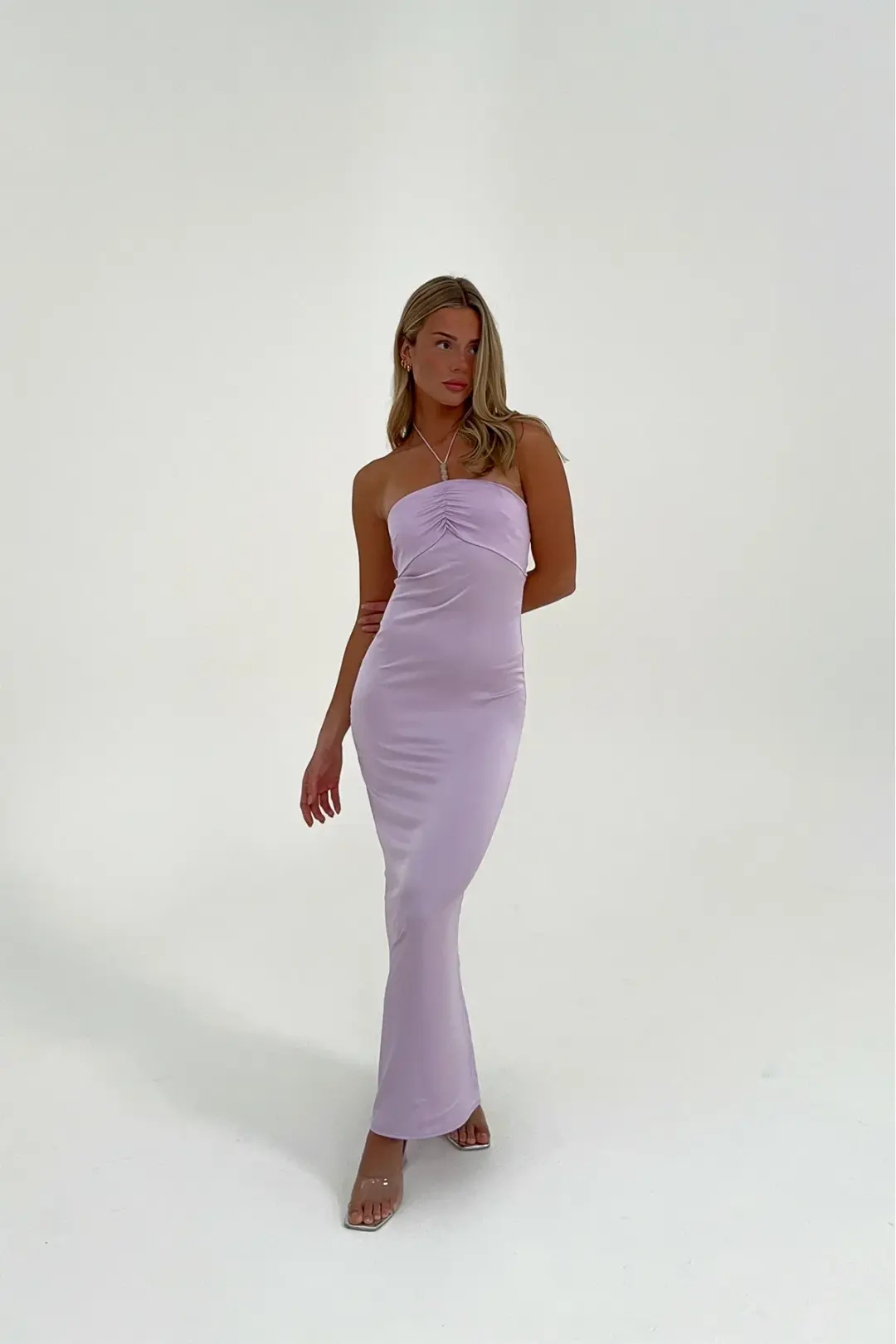 HNTR The Label Rae Dress Lilac Size S / AU 8 for rent on The Volte - main image