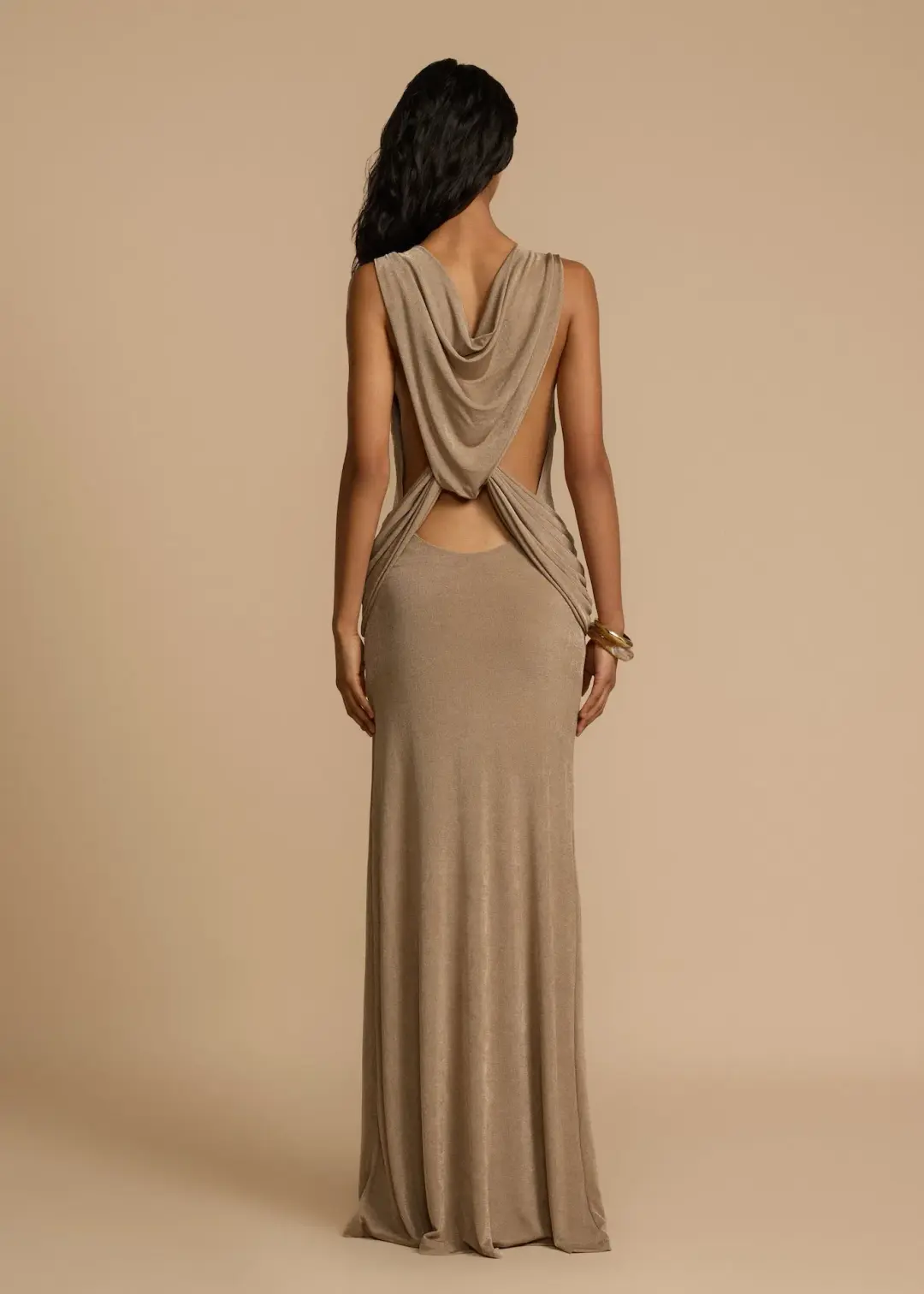 Arcina Ori Matisse Dress Metallic Malt Size M / AU 10 for rent on The Volte - main image