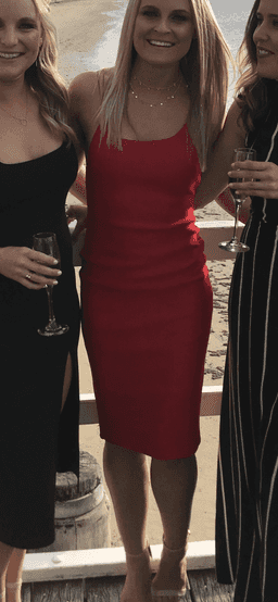 Bec & Bridge Florence MIDI Red Dress 6