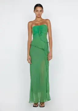 Bec & Bridge Maresca Strapless Dress Green Apple Size 6 for rent on The Volte - image 1