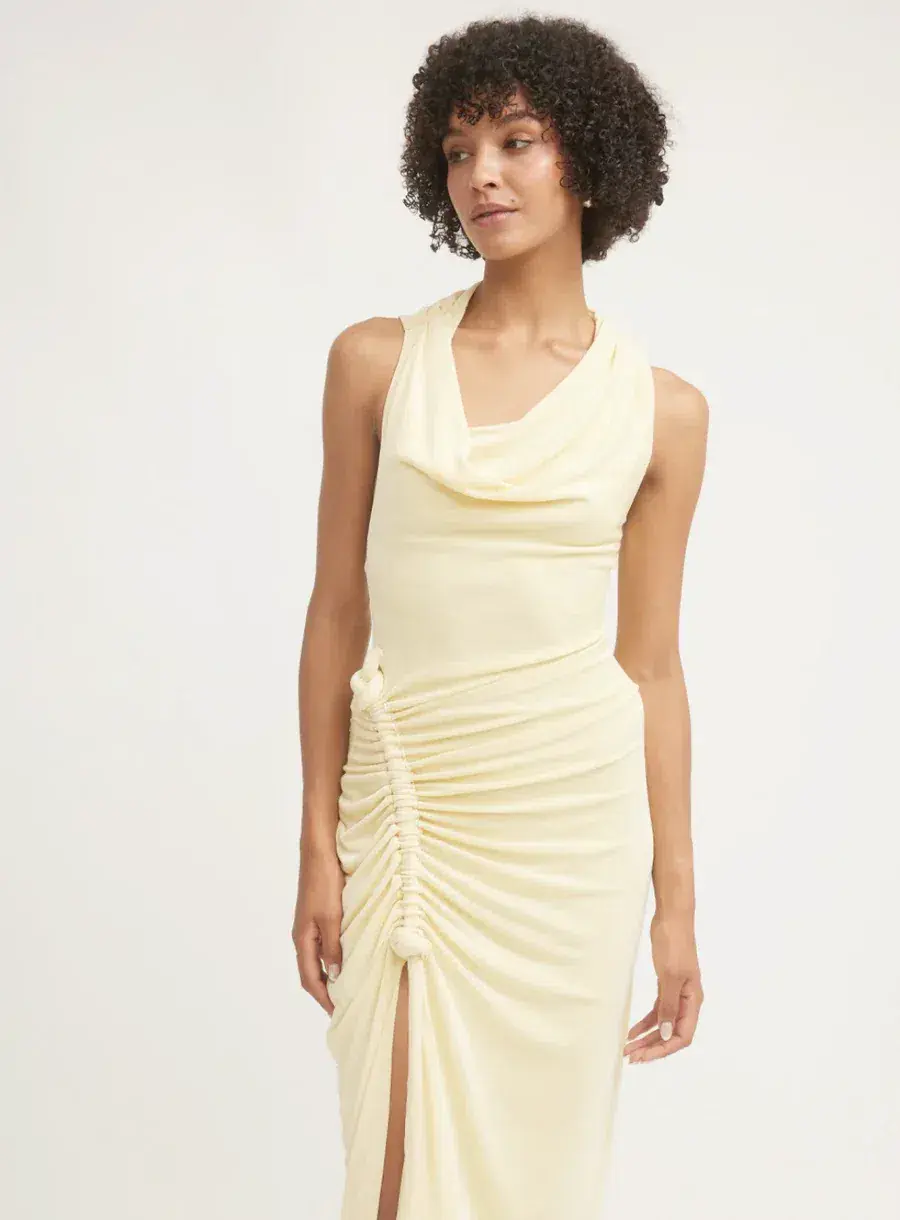 Tojha Sutton Maxi Dress Lemonade Size 8 for rent on The Volte - main image