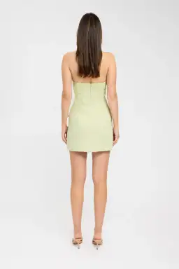 Kookai Oyster Pocket Mini Dress Green Haze Size 8 for rent on The Volte - image 3