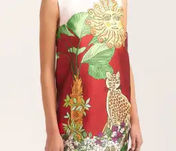 Alemais Tiger Mini Dress Print Size 8 for rent on The Volte - image 2