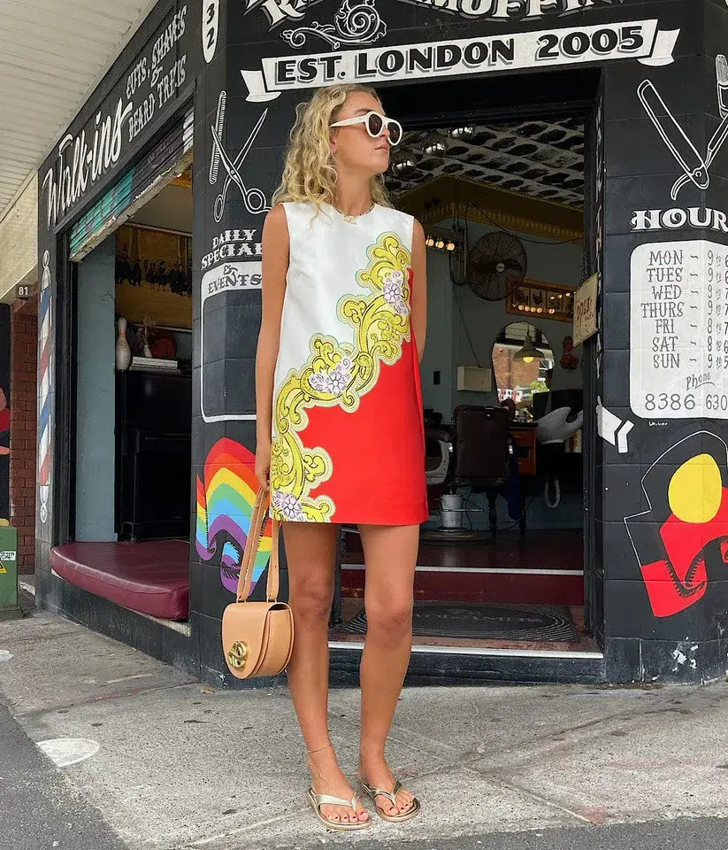 Alemais Sierra Mini Dress Print Size AU 12 for rent on The Volte - main image