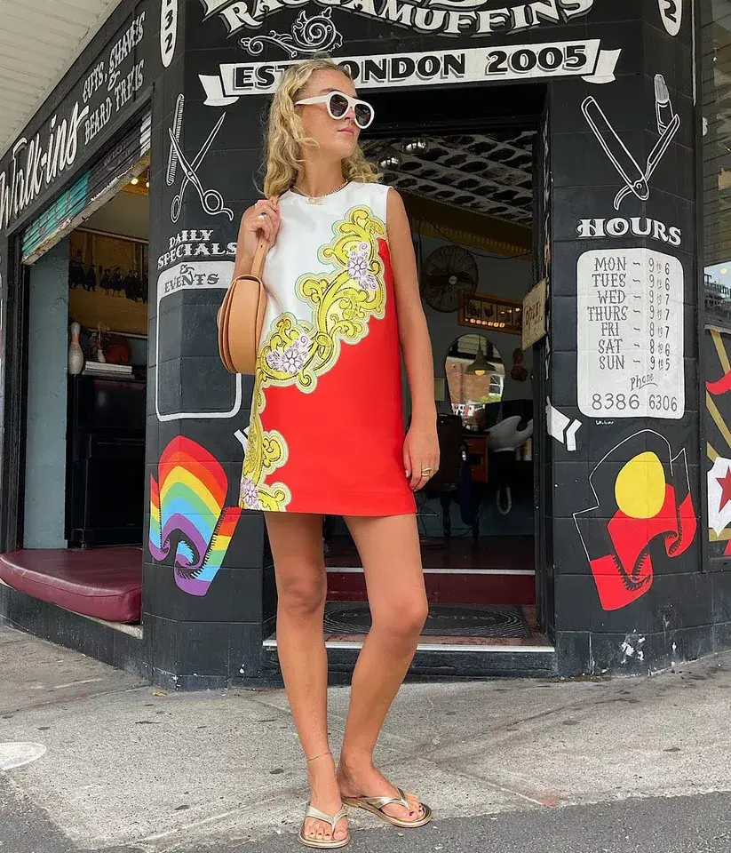 Alemais Sierra Mini Dress Print Size AU 12 for rent on The Volte - main image