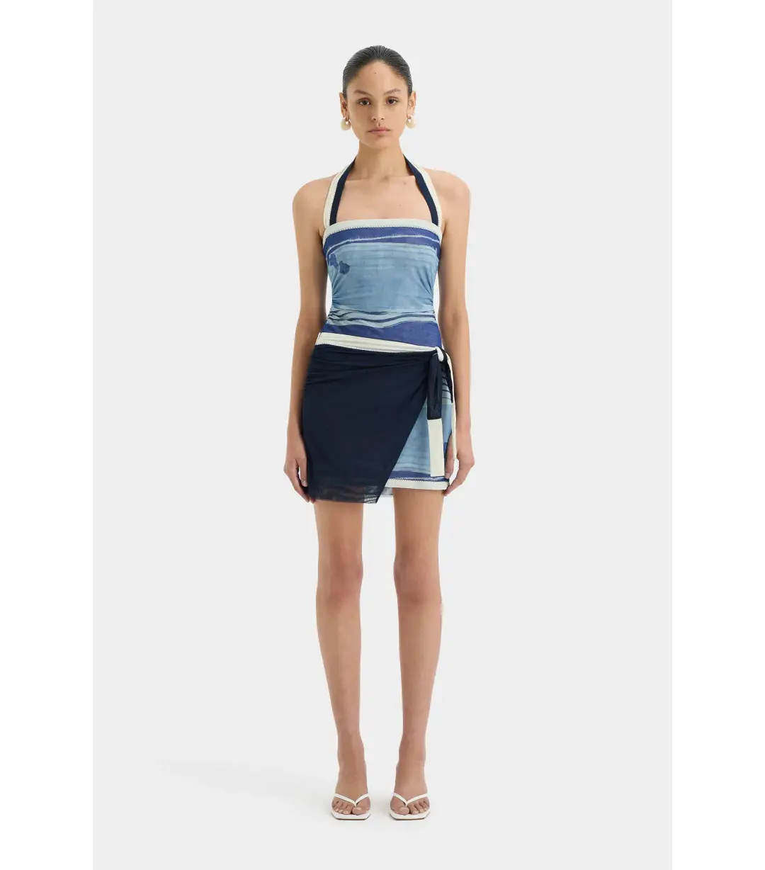 Sir the Label The Breeze Mini Dress Shoreline Stripe Size 2 / AU 10 for rent on The Volte - main image