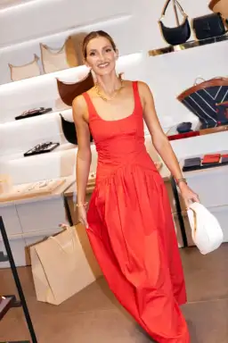 Oroton Tie Back Sundress Poppy Red Size AU 8 for rent on The Volte - image 5