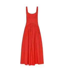 Oroton Tie Back Sundress Poppy Red Size AU 8 for rent on The Volte - image 8