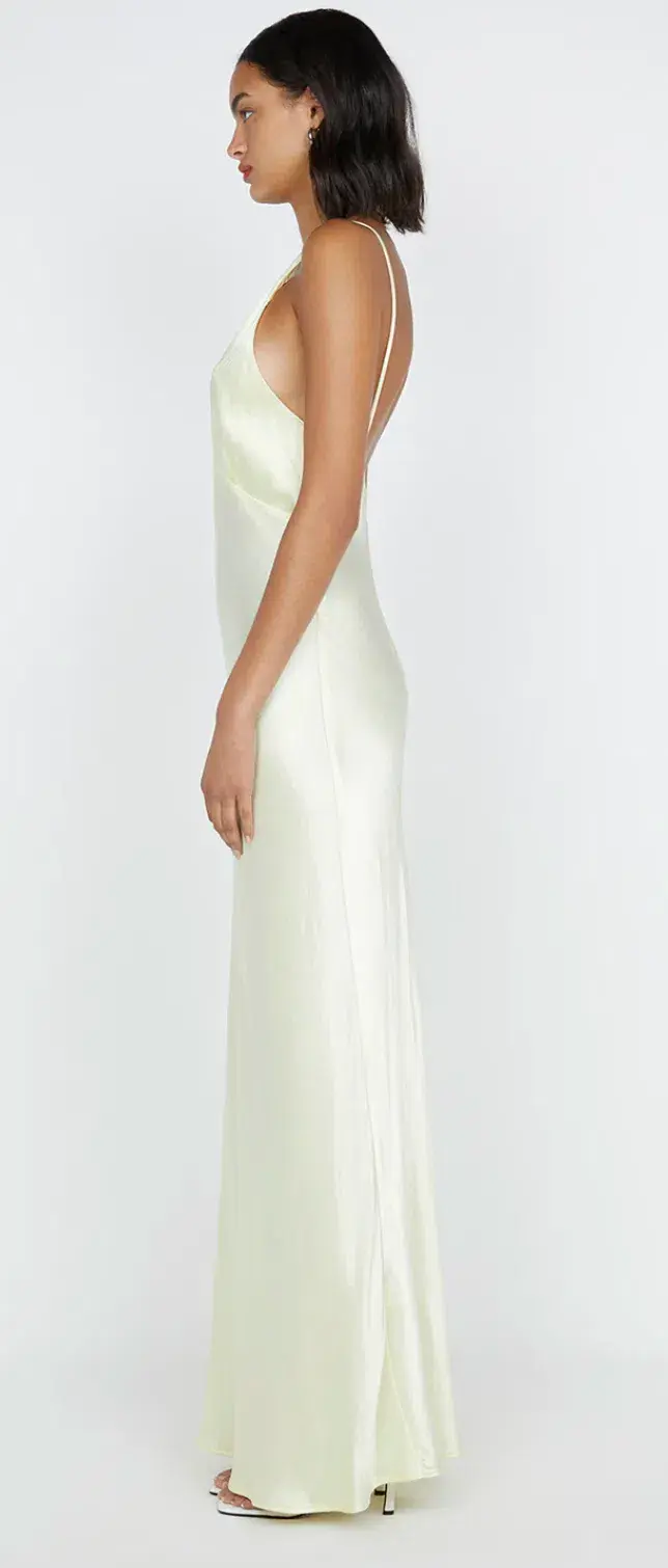 Bec and Bridge Moon Dance V Maxi Dress - Ice Yellow - Size 8 for rent on The Volte - main image
