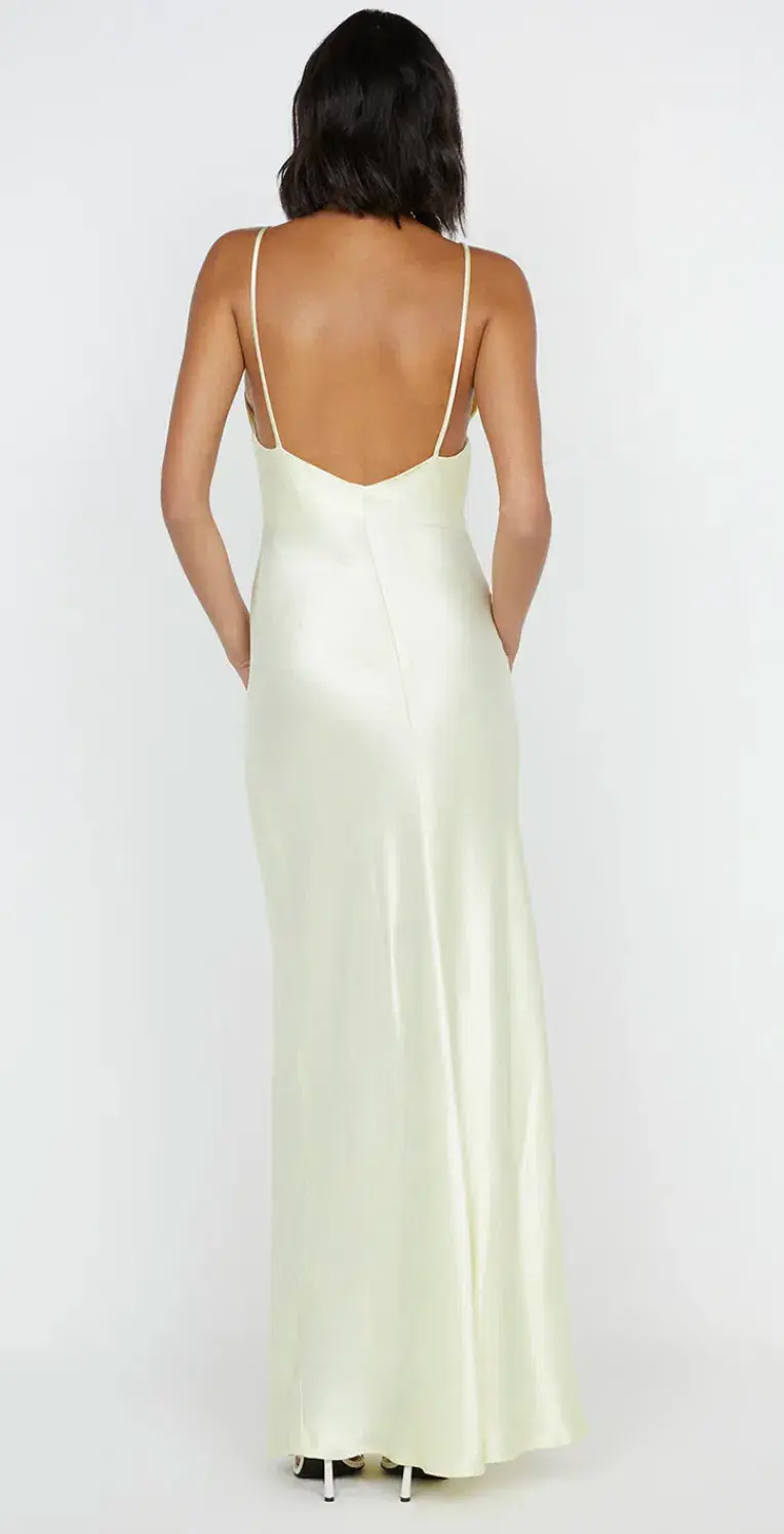 Bec and Bridge Moon Dance V Maxi Dress - Ice Yellow - Size 8 for rent on The Volte - main image