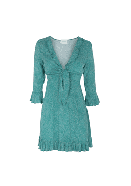 Auguste the Label Diamond Rumba Sleeved Mini Dress Green Size 10 for rent on The Volte - image 5