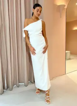 Sir the Label Bettina Off Shoulder Dress Ivory Size 2/10 for rent on The Volte - image 1