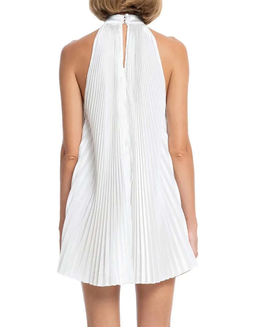 Lidee Amour Halter Neck Mini Dress White Size 10 for rent on The Volte - main image