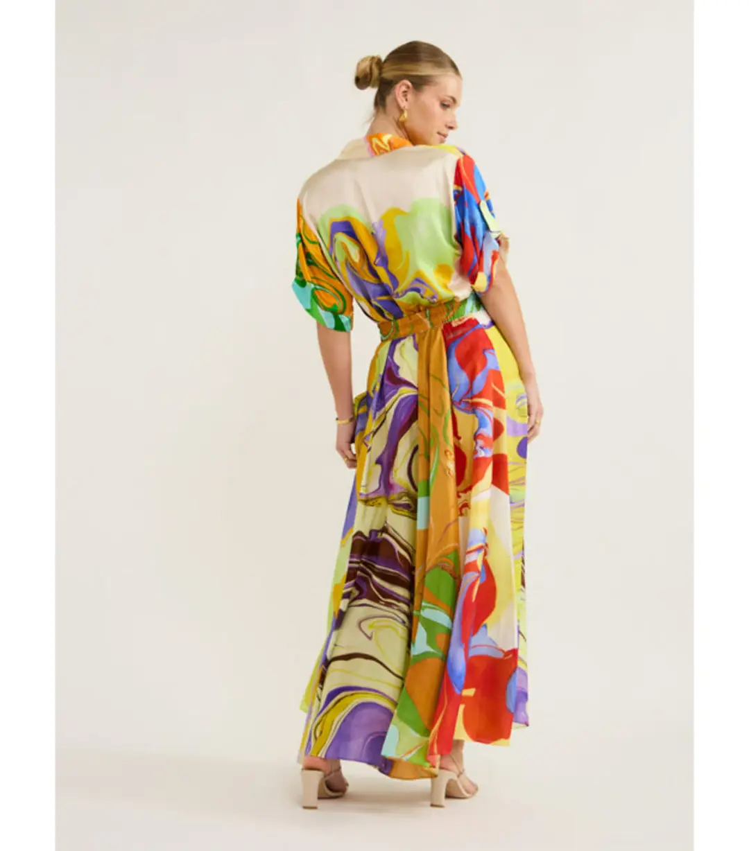 Alemais Luca Silk Top Size 12 and Skirt Size 10 Set Multi for rent on The Volte - main image