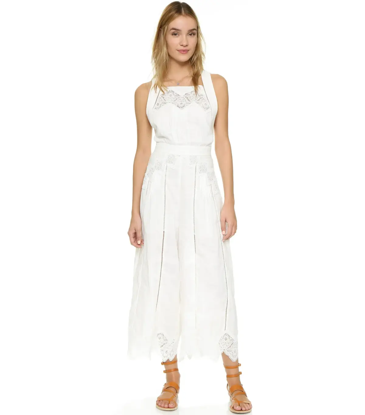 Zimmermann Empire Jumpsuit White Size 0 / AU 8 - Image 2