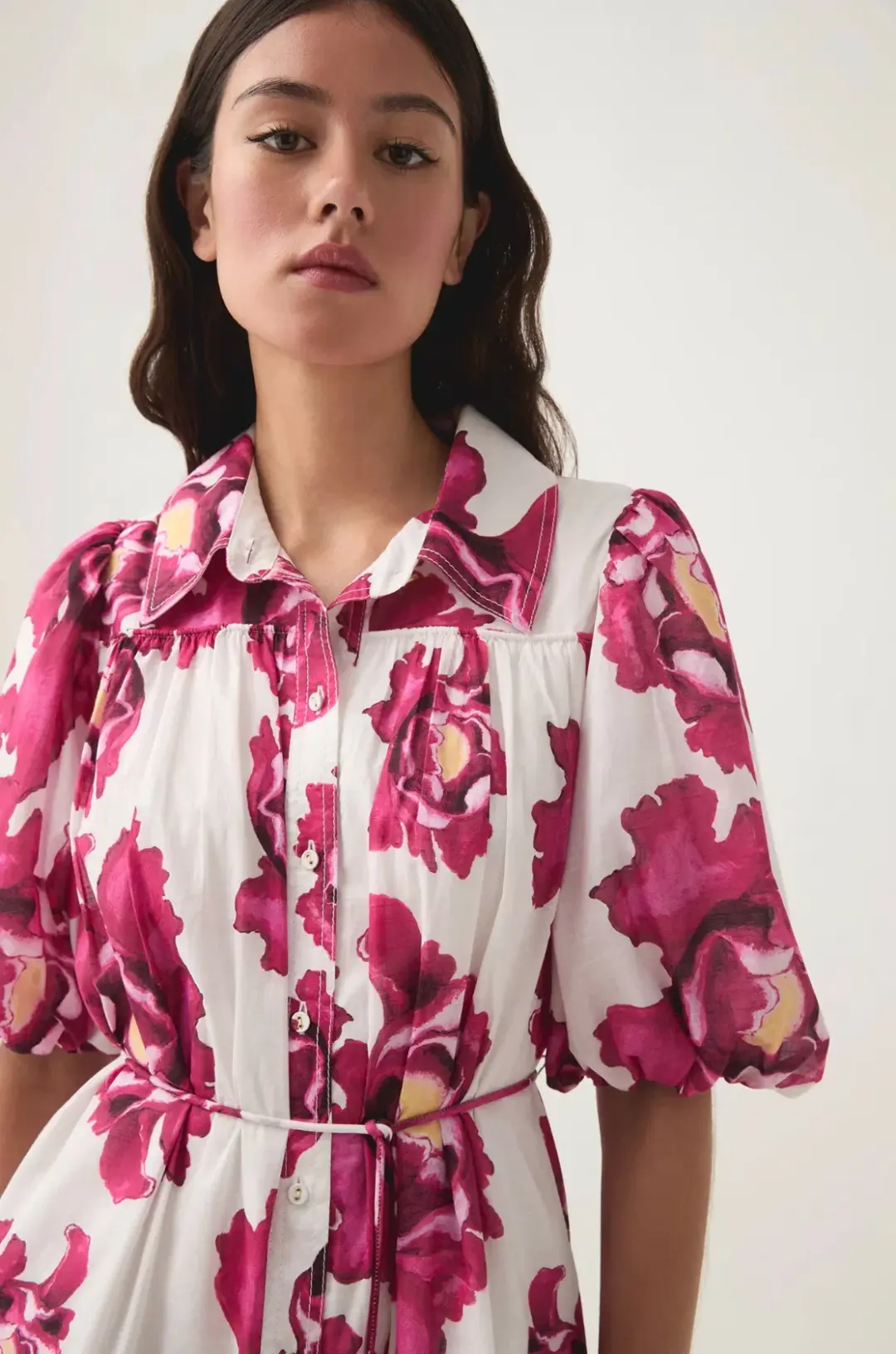 Aje Eliza Smock Mini Dress Boldly Blooming Size S / AU 8 for rent on The Volte - main image